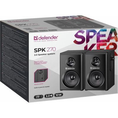Акустична система Defender SPK 270 USB Black (65270) 65270 фото
