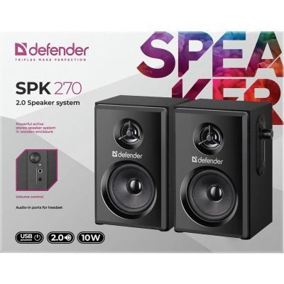 Акустична система Defender SPK 270 USB Black (65270) 65270 фото