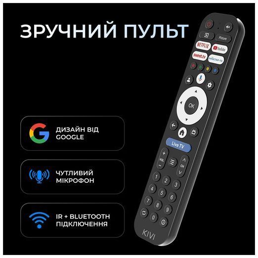 Телевізор Kivi 43U800KB 43U800KB фото