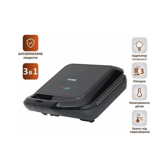 Сендвічниця PRIME Technics PMM 346 B PMM 346 B фото