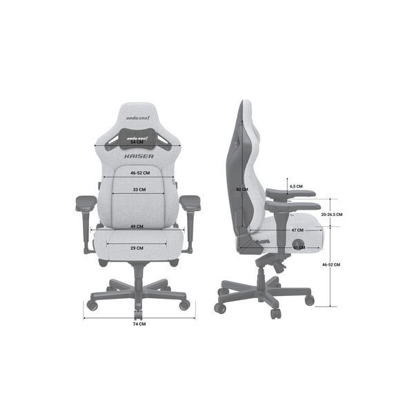 Крісло ігрове Anda Seat Kaiser 4 PVC Size L Violet (AD12YDDC-L-20-V-PV/C) AD12YDDC-L-20-V-PV/C фото