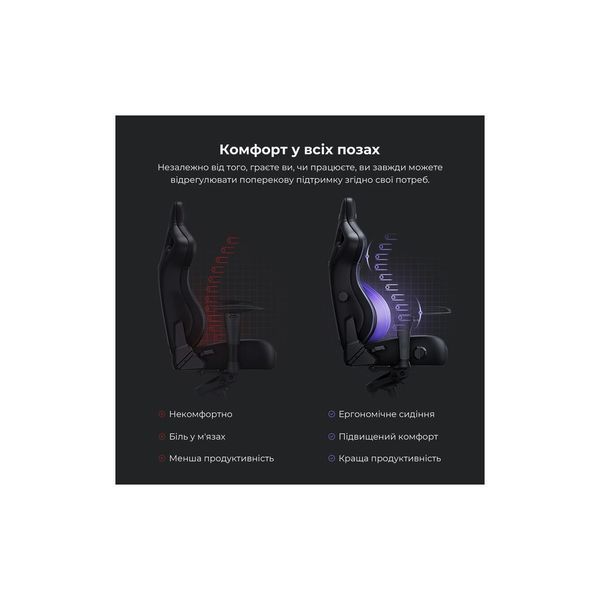 Крісло ігрове Anda Seat Kaiser 4 PVC Size L Violet (AD12YDDC-L-20-V-PV/C) AD12YDDC-L-20-V-PV/C фото