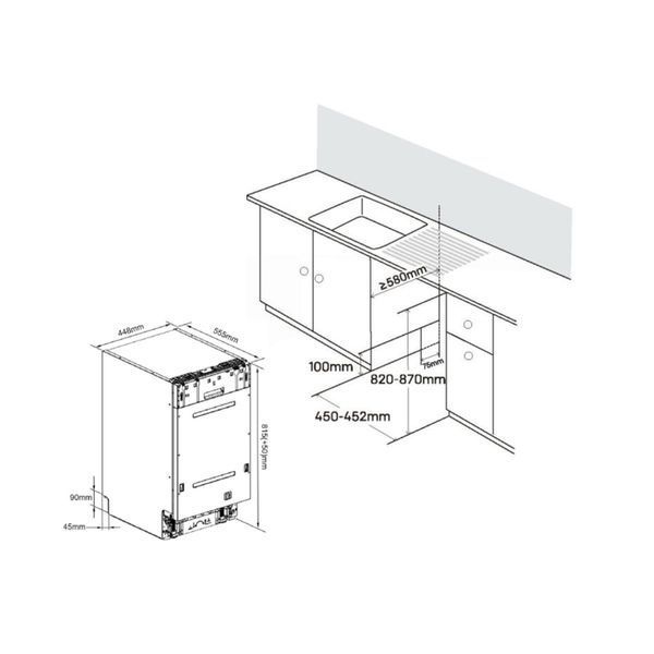 Посудомийна машина Edler EBD-4525P EBD-4525P фото
