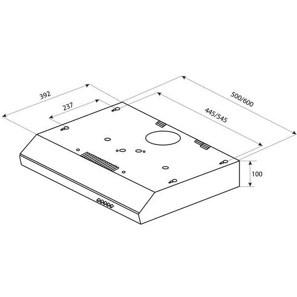 Витяжка кухонна Pyramida UX 60 (380) B WH UX 60 (380) B WH фото