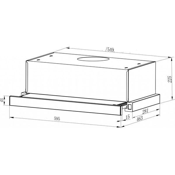 Витяжка кухонна Interline DELI X/S A/60/2/T (DELIX/SA/60/2/T) DELIX/SA/60/2/T фото