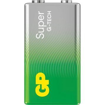 Батарейка Gp Крона Super Alcaline 6LF22 9V * 1 ПВХ плівка (1604A-5UE1 / 4891199216282) 1604A-5UE1 / 489119921628 фото