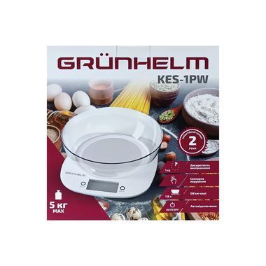 Ваги кухонні Grunhelm KES-1PW KES-1PW фото