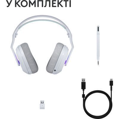 Навушники Logitech G522 Lightspeed Wireless Gaming Headset White (981-001550) 981-001550 фото