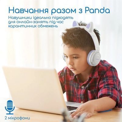 Навушники Promate Panda Lilac (panda.lilac) panda.lilac фото