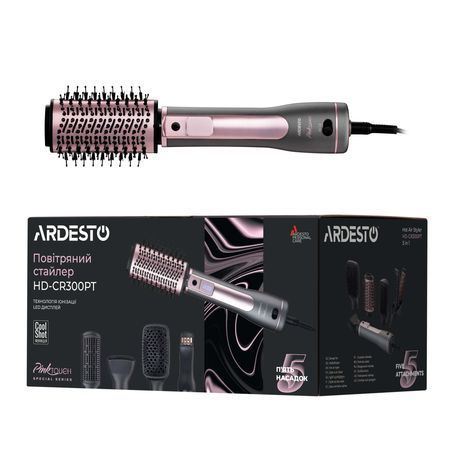 Фен-щітка Ardesto Brush Pink Touch HD-CR300PT HD-CR300PT фото