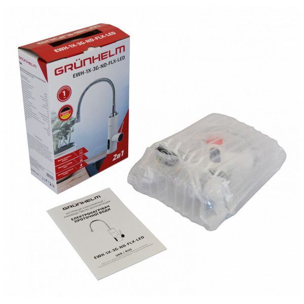 Проточний водонагрівач Grunhelm EWH-1X-3G-ND-FLX-LED EWH-1X-3G-ND-FLX-LED фото