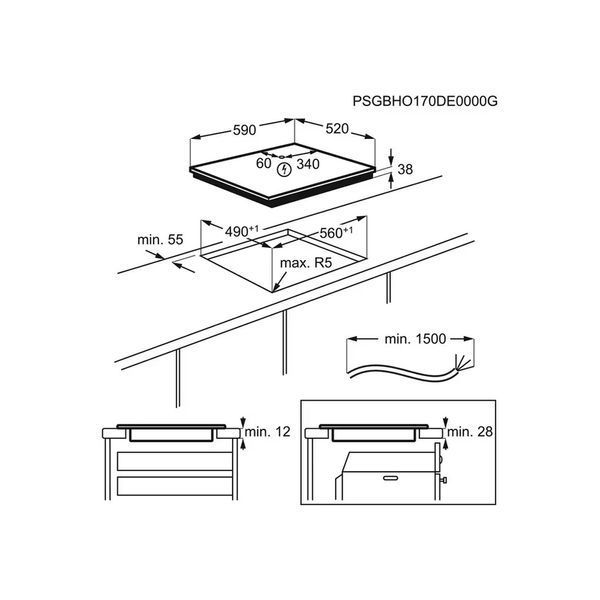 Варильна поверхня Electrolux EHF6240IOK EHF6240IOK фото