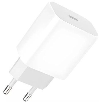 Зарядний пристрій Denmen USB-C PD20W 3.6A white (DM-DC06-WH) DM-DC06-WH фото