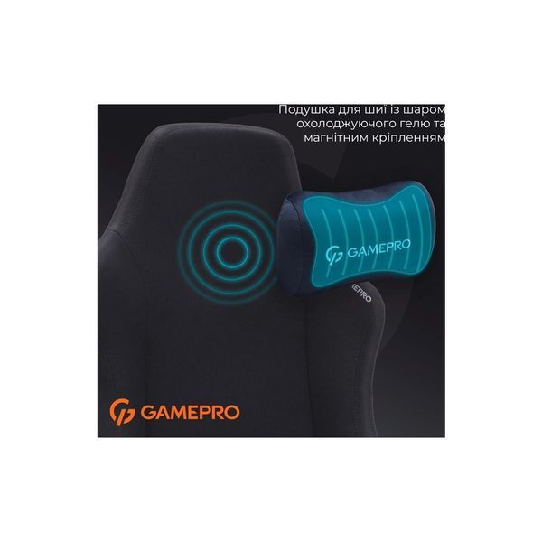 Крісло ігрове GamePro FGC750B Size L Fabric Black (FGC750B) FGC750B фото