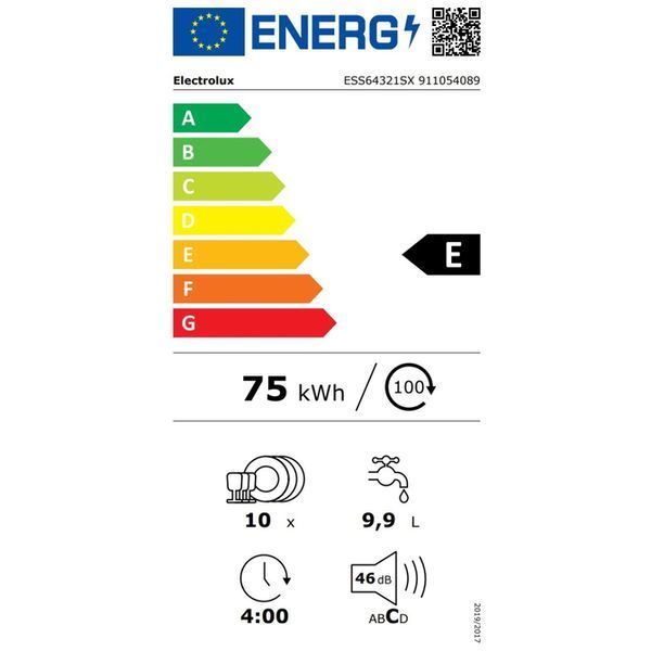 Посудомийна машина Electrolux ESS64321SX ESS64321SX фото