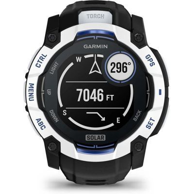 Смарт-годинник Garmin Instinct 3, 50mm, Solar, Whitestone with Black Band, GPS смарт-годинник (010-02935-03) 010-02935-03 фото