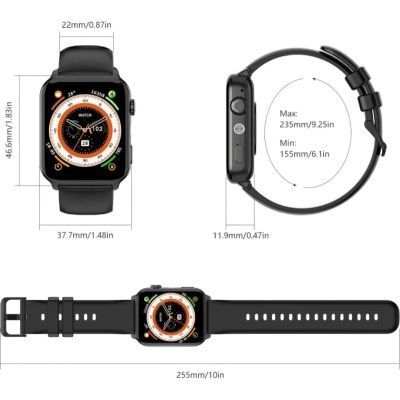 Смарт-годинник Blackview R30 Max Black (6931548323174) 6931548323174 фото