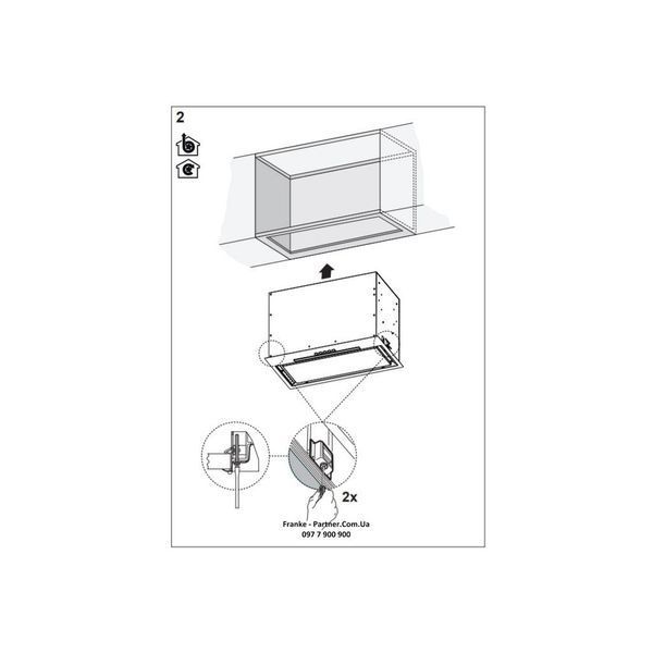 Витяжка кухонна Franke Box Flush EVO FBFE BK 305.0665.365 фото