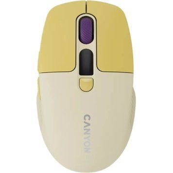 Мишка Canyon MW-26 LCD Silent Wireless/Bluetooth Yellow (CNS-CMSW26Y) CNS-CMSW26Y фото