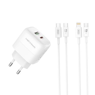 Зарядний пристрій XO 1xUSB QC3.0 + 1xUSB-C PD20W (XO-QC37) XO-QC37 фото