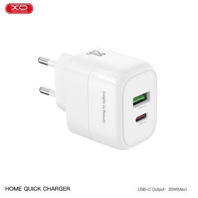 Зарядний пристрій XO 1xUSB QC3.0 + 1xUSB-C PD20W (XO-QC37) XO-QC37 фото