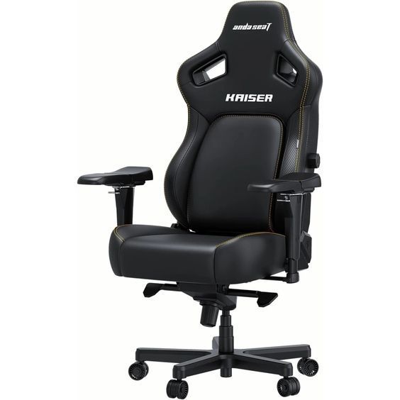 Крісло ігрове Anda Seat Kaiser 4 PVC Size XL Black (AD12YDDC-XLL-20-B-PV/C) AD12YDDC-XLL-20-B-PV/C фото