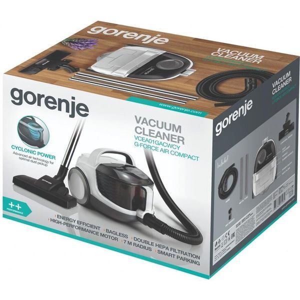 Пилосос Gorenje контейнерний VCEA01GACWCY VCEA01GACWCY фото