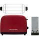 Тостер Russell Hobbs Colours Plus 1600Вт, підігрів, розморожування, метал., червоний 26554-56 фото 8