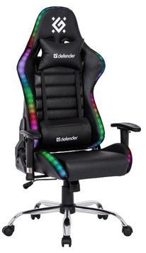 Крісло ігрове Defender Ultimate RGB Black (64355) 64355 фото