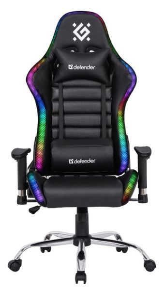 Крісло ігрове Defender Ultimate RGB Black (64355) 64355 фото