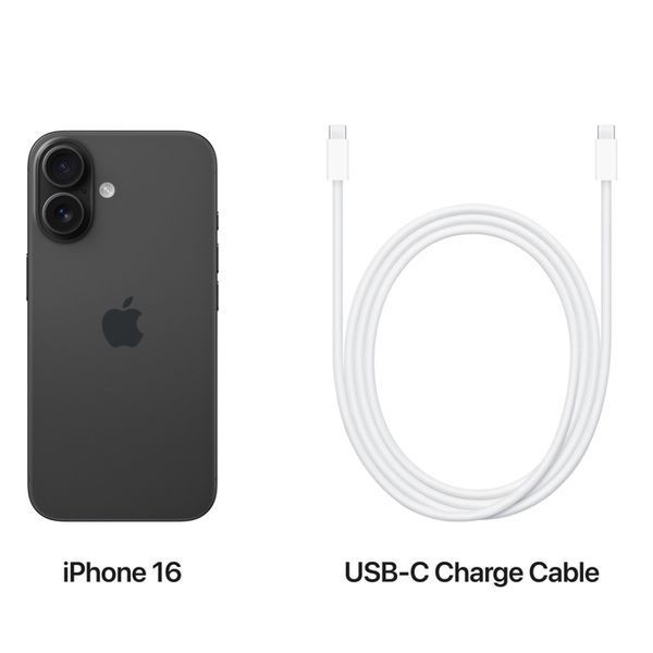 Смартфон Apple iPhone 16 128GB Black MYE73 фото