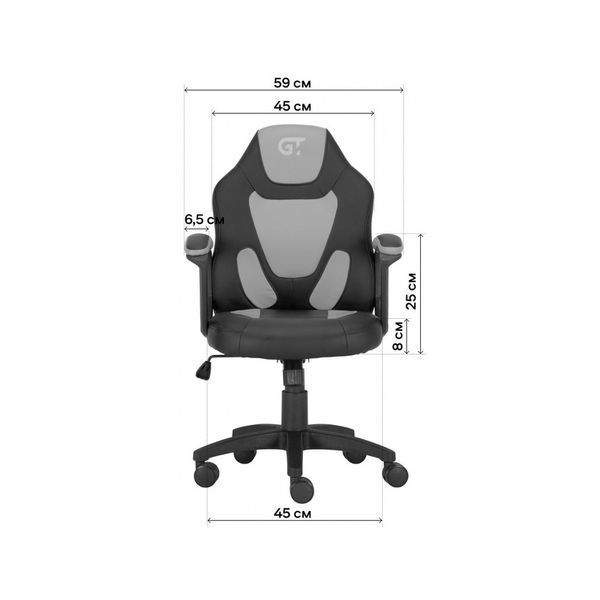 Крісло ігрове GT Racer X-1414 Black/Light Blue X-1414 Black/Light Blue фото