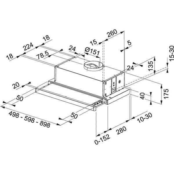 Витяжка Franke телескопічна Flexa FTC532LWH 315.0547.795 фото