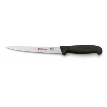 Кухонний ніж Victorinox Fibrox филейный 18 см, черный (5.3813.18) 5.3813.18 фото