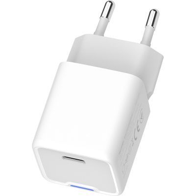 Зарядний пристрій ColorWay GaN Mini 25W PD Port PPS USB-C white (CW-CHS052PD-WT) CW-CHS052PD-WT фото