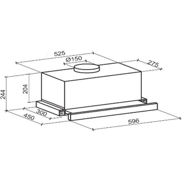 Витяжка кухонна GRANADO Telde 603-1200 inox (GCH336477) GCH336477 фото