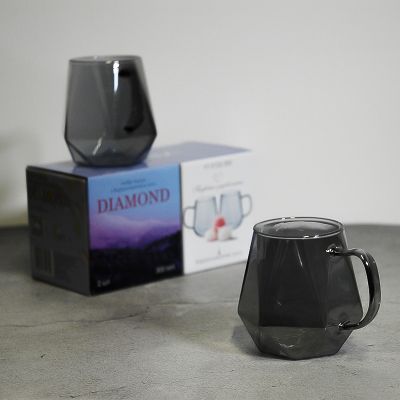 Набір чашок Vittora Diamond з боросилікатного скла 2 шт 300 мл (VT-5102-300) VT-5102-300 фото