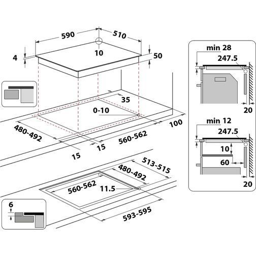 Варочна поверхня Whirlpool WB S0060 NE (WBS0060NE) WBS0060NE фото