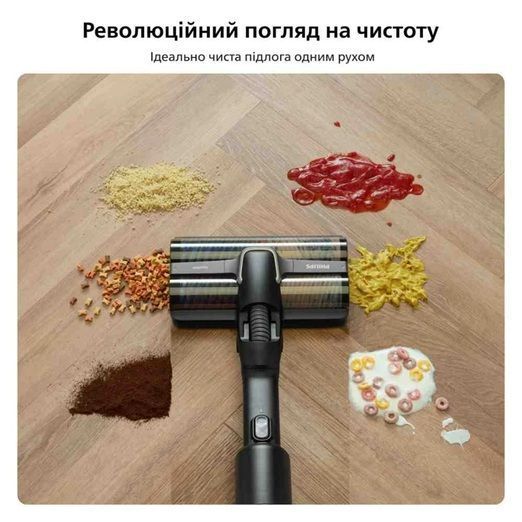 Пилосос Philips безпровідний AquaTrio, 9000 Series вологе прибирання, конт пил -0.42л, автон. робота XW9463/10 фото