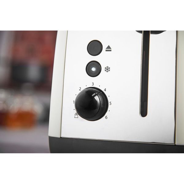 Тостер Russell Hobbs Colours Plus 1600Вт, підігрів, розморожування, метал., бежевий 26551-56 фото