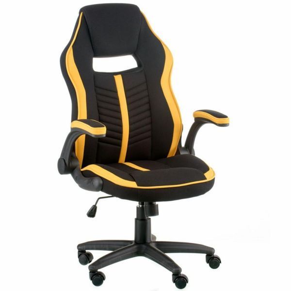 Крісло ігрове Special4You Prime black/yellow (000003638) 000003638 фото