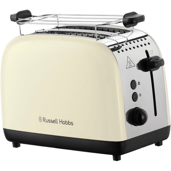 Тостер Russell Hobbs Colours Plus 1600Вт, підігрів, розморожування, метал., бежевий 26551-56 фото