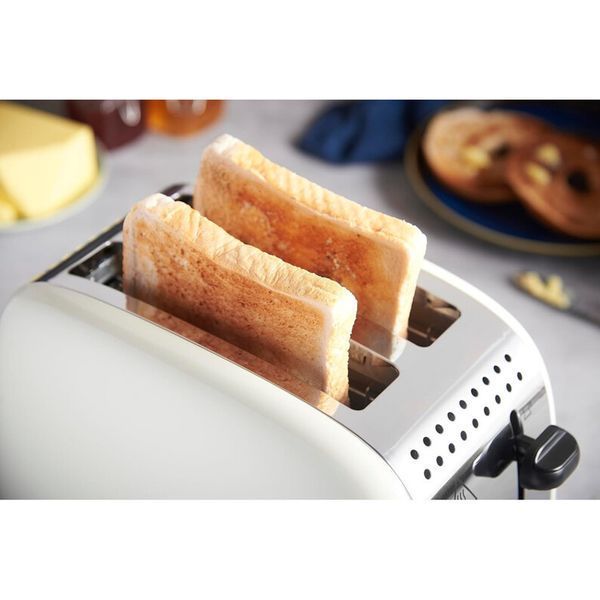 Тостер Russell Hobbs Colours Plus 1600Вт, підігрів, розморожування, метал., бежевий 26551-56 фото