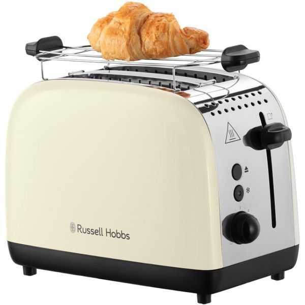 Тостер Russell Hobbs Colours Plus 1600Вт, підігрів, розморожування, метал., бежевий 26551-56 фото