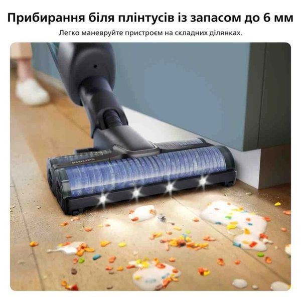 Пилосос Philips безпровідний AquaTrio, 9000 Series вологе прибирання, конт пил -0.42л, автон. робота XW9463/10 фото