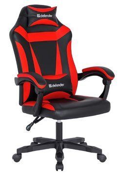 Крісло ігрове Defender Master Black/Red (64359) 64359 фото