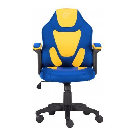 Крісло ігрове GT Racer X-1414 Blue/Yellow X-1414 Blue/Yellow фото
