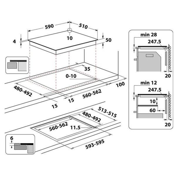 Варочна поверхня Whirlpool WLB4060CPNE WLB4060CPNE фото