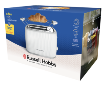 Тостер RUSSELL HOBBS 27370-56 Eden 2S Toaster White 25199036001 фото