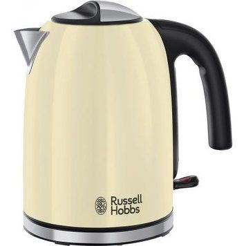 Електрочайник Russell Hobbs Colours Plus Classic 1.7л, метал, бежево-чорний 20415-70 фото